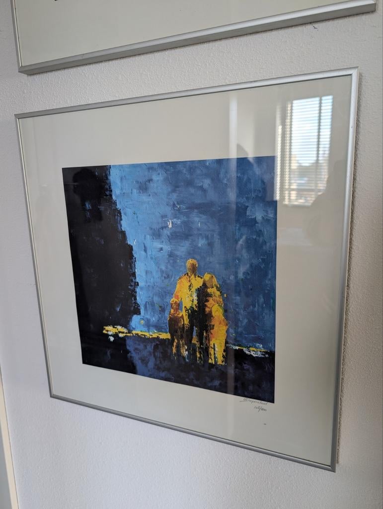 Set van 2 ingelijste schilderijen van H. Diependaal, Antiek en Kunst, Kunst | Schilderijen | Modern, Ophalen