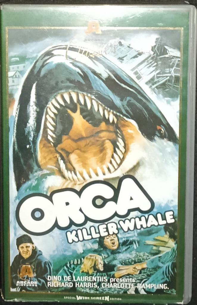 Orca Killer Whale vhs, Vanaf 16 jaar, Ophalen of Verzenden, Zo goed als nieuw, Horror
