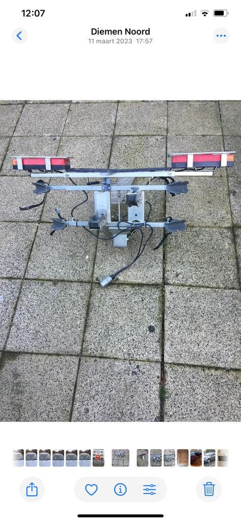 Twinny load fietsenrek voor 2 fietsen, Auto diversen, Fietsendragers, Ophalen, 2 fietsen, Gebruikt, Trekhaakdrager