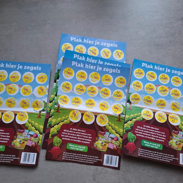 Lidl mini's zegel volle spaarkaart supermarkt actie meerdere, Verzamelen, Supermarktacties, Lidl, Ophalen of Verzenden