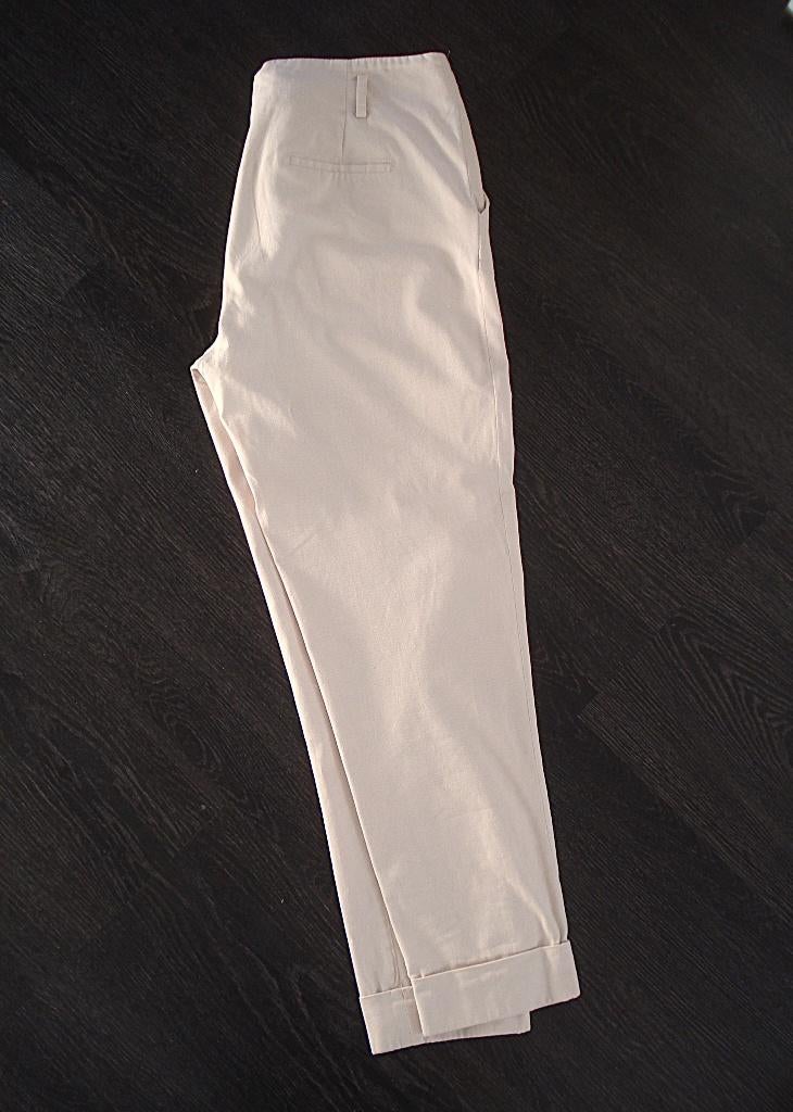 Massimo Dutti dames 6/8 Chino / pantalon / broek - confmt 42, Massimo Dutti, Beige, Maat 42/44 (L), Ophalen of Verzenden