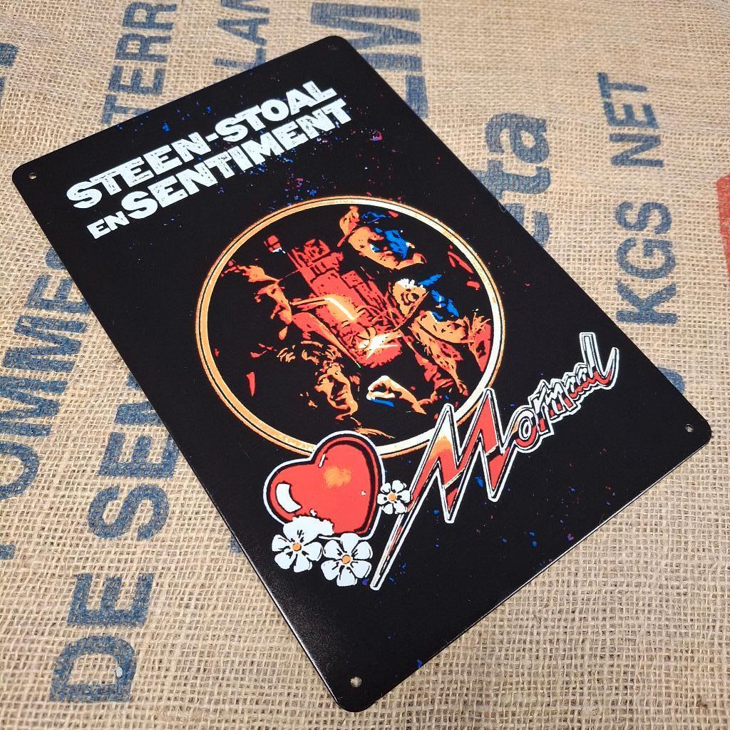 Normaal Steen Stoal & Sentiment Metalen wandplaat / wandbord, Metaal, Nieuw, Ophalen of Verzenden, Reclamebord