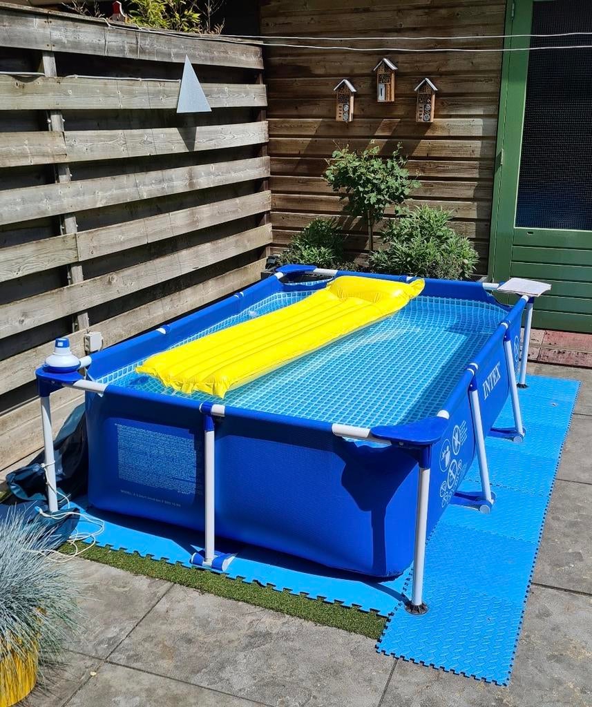 Compleet Intex Zwembad met Filterpomp - Zo goed als nieuw, Ophalen, Minder dan 80 cm, Opzetzwembad, 200 tot 400 cm