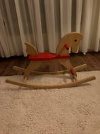 NIC massief beuken houten hobbelpaard als nieuw, Ophalen, Zo goed als nieuw