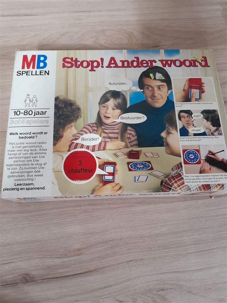 Stop ander woord - s3837, Hobby en Vrije tijd, Gezelschapsspellen | Bordspellen, Verzenden, Zo goed als nieuw