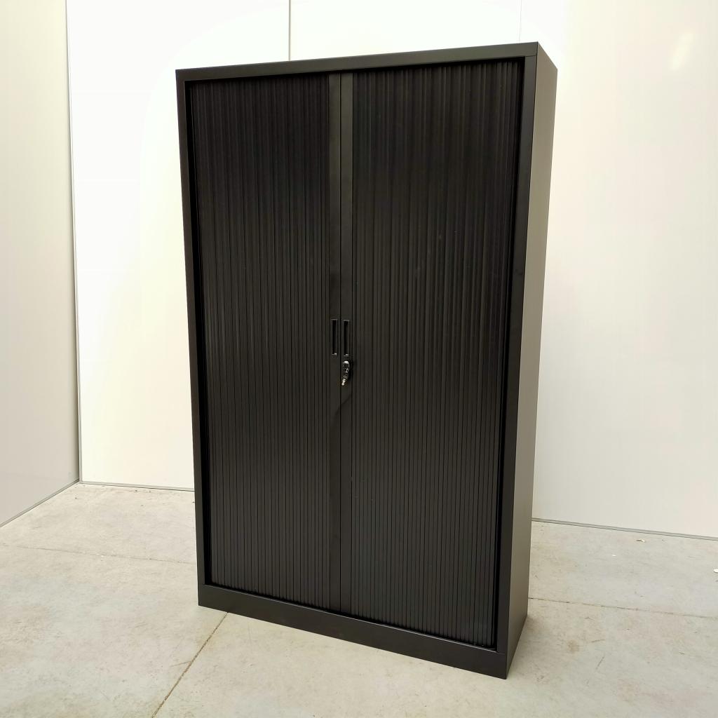 NIEUWE roldeurkast zwart - 198x120x43 cm, Niet ingevuld, Nieuw, Niet ingevuld, Niet ingevuld
