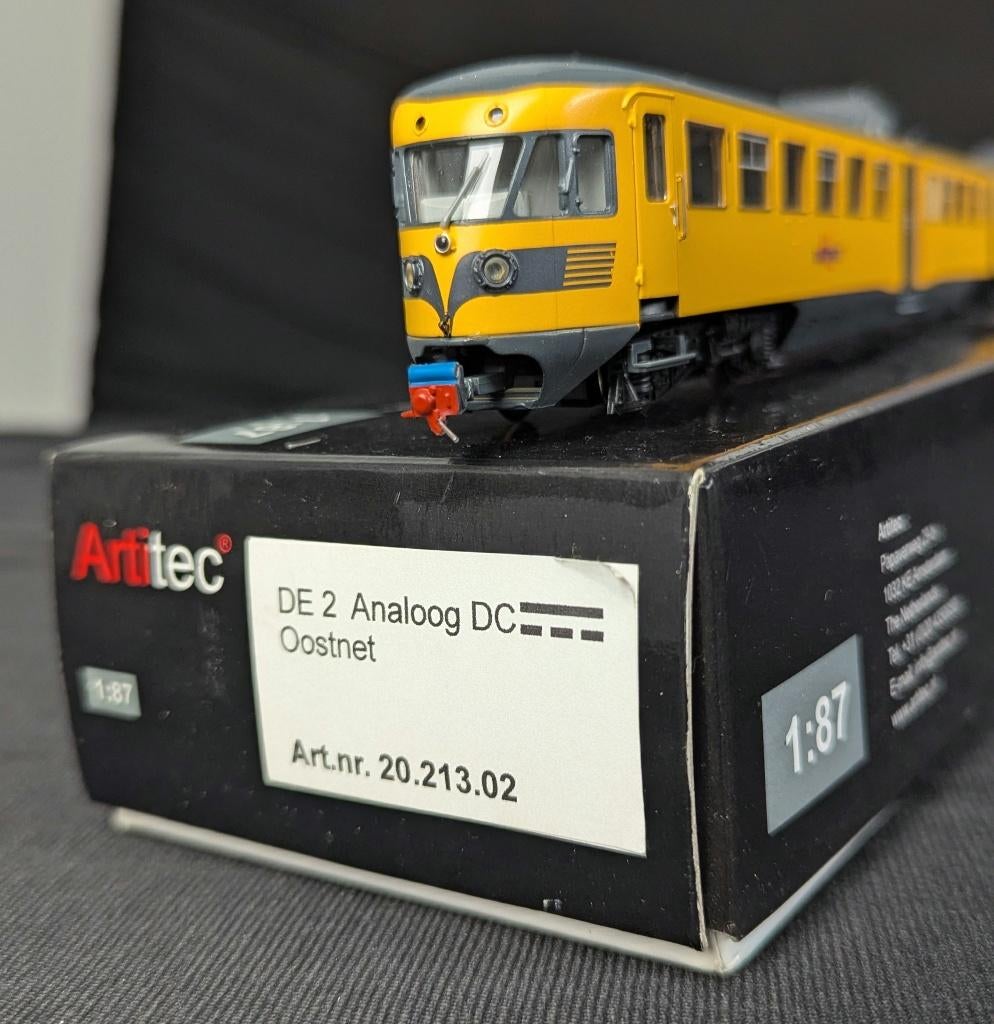 Artitec DE2 geel Oostnet analoog DC OVP gebruikt, Hobby en Vrije tijd, Modeltreinen | H0, Overige merken, Gebruikt, Ophalen of Verzenden