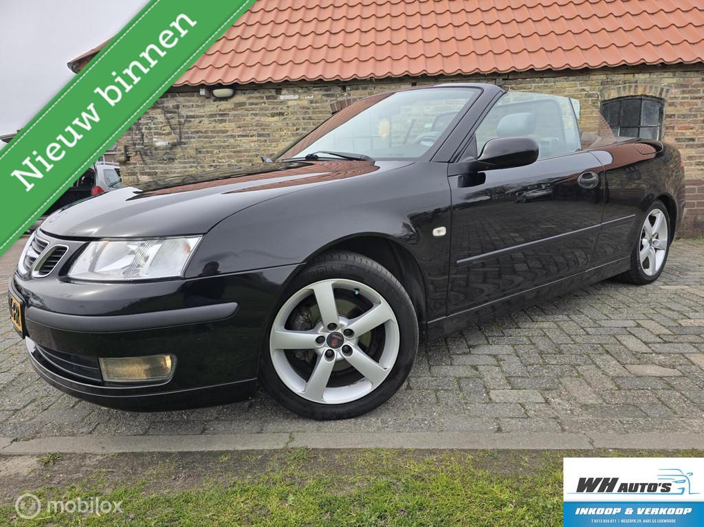 Saab 9-3 Cabrio 1.8t Vector, Auto's, 1998 cc, 4 cilinders, 4 stoelen, Zwart