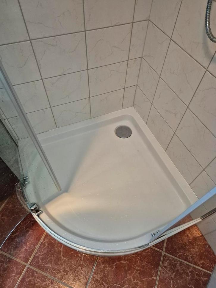 Douchebak 90x90 cm - Hoekmodel, Doe-het-zelf en Verbouw, Sanitair, Gebruikt, Douche, Ophalen