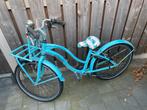 Blauwe meisjesfiets met rekje., Ophalen, Gebruikt, 20 inch, Handrem
