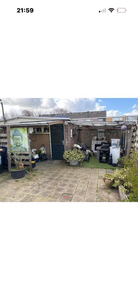 2 x overkappingen / houten frames gratis en afvoer buis, Ophalen of Verzenden, Gebruikt