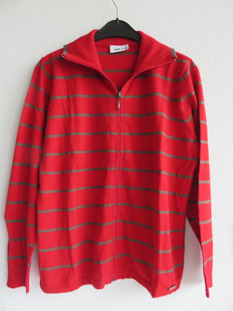 frank walder rood met khaki gestreept vest met wol maat M, Maat 38/40 (M), Ophalen of Verzenden, Zo goed als nieuw, Frank Walder