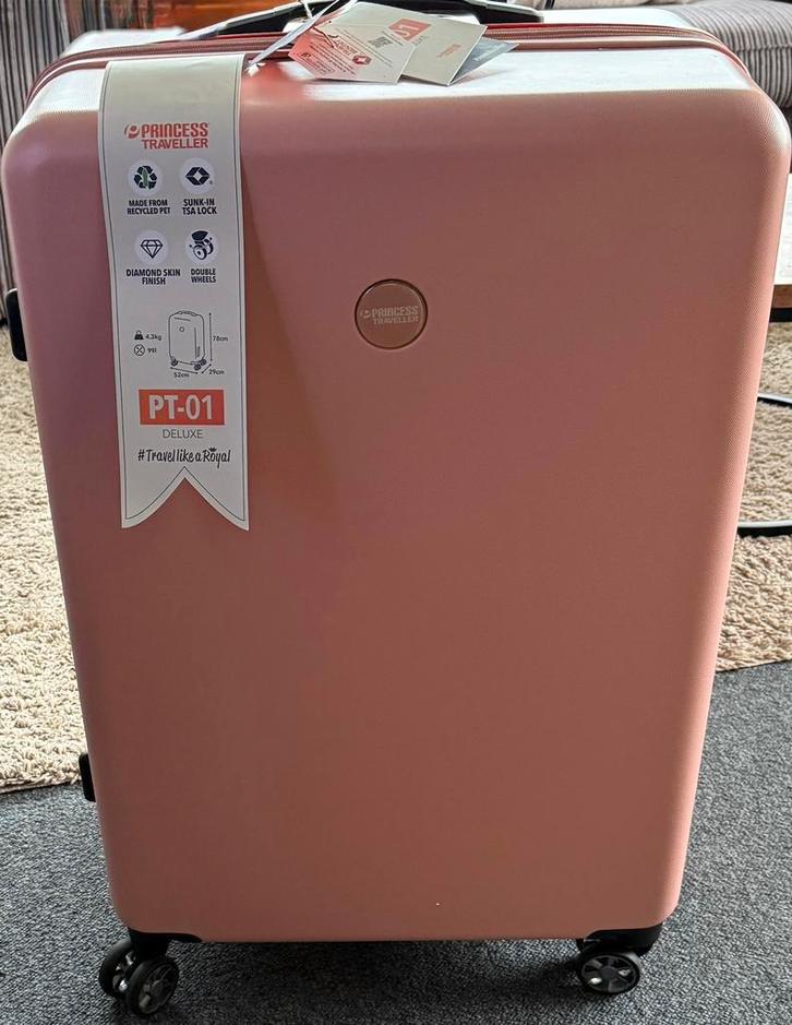 Roze PT-01 Deluxe Koffer – TSA Slot – 98L – Nieuw!, Sieraden, Tassen en Uiterlijk, Koffers, Nieuw, Overige materialen, 70 cm of meer