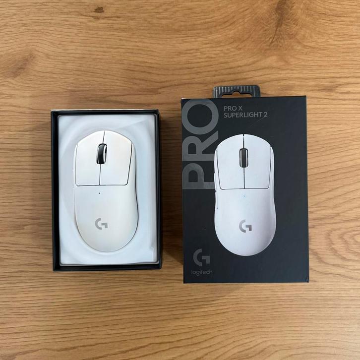 Logitech G PRO X Superlight 2, Computers en Software, Muizen, Gebruikt, Muis, Rechtshandig, Draadloos, Gaming muis, Ophalen of Verzenden
