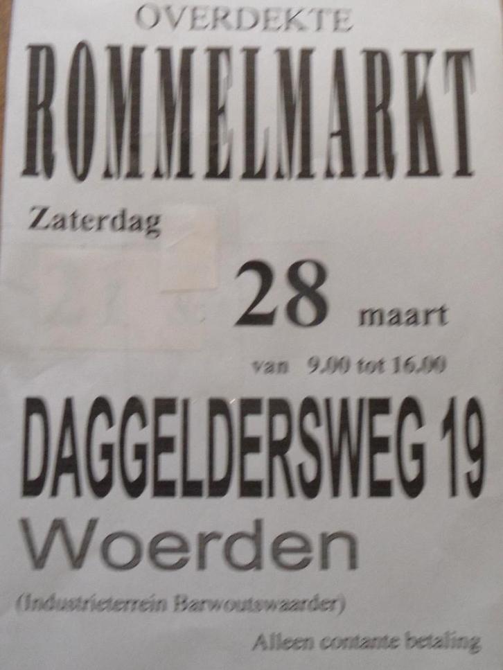 Overdekte rommelmarkt, Diversen, Rommelmarktspullen, Gebruikt, Ophalen