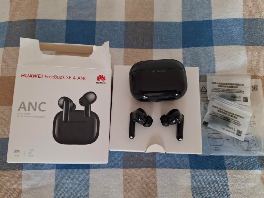 Huawei FreeBuds SE 4 ANC Draadloze Oordopjes Zwart, Ophalen of Verzenden, Zo goed als nieuw, Overige merken, Draadloos