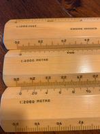 Linealen (hout) met verschillende schalen, Ophalen, Gebruikt, Overige typen