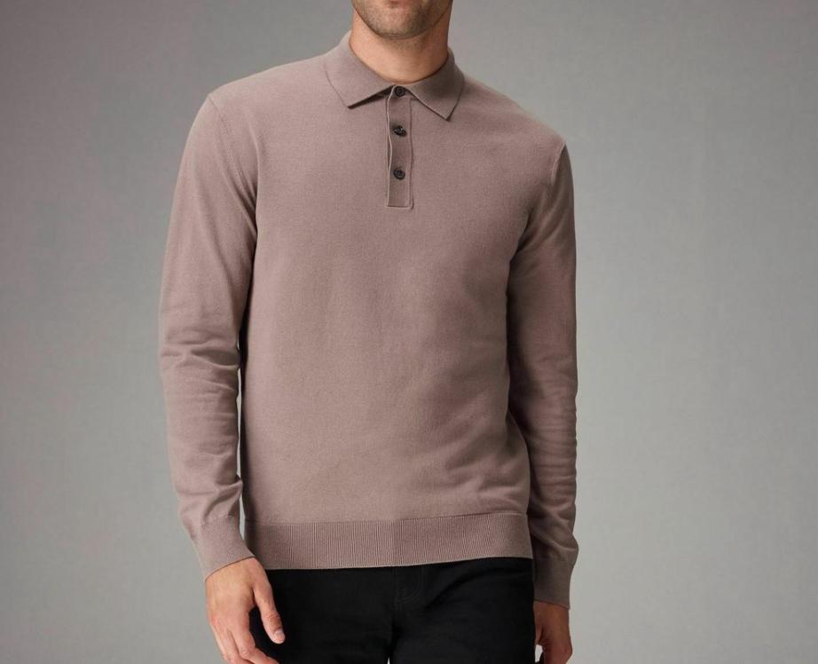 NEXT dunne voorjaar polo trui bruin/taupe mt. XL (xxl), Ophalen of Verzenden, Zo goed als nieuw, Overige maten, Bruin