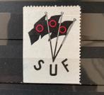 Sluitzegel SUF, Verzenden, Na 1940, Gestempeld