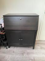 Mooie zwarte Hemnes secretaire – compact & praktisch, Huis en Inrichting, Kasten | Secretaires, Ophalen, Gebruikt, Zwartbruin