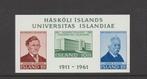 IJsland blok 50 jaar Universiteit (1961)., Verzenden, IJsland, Postfris