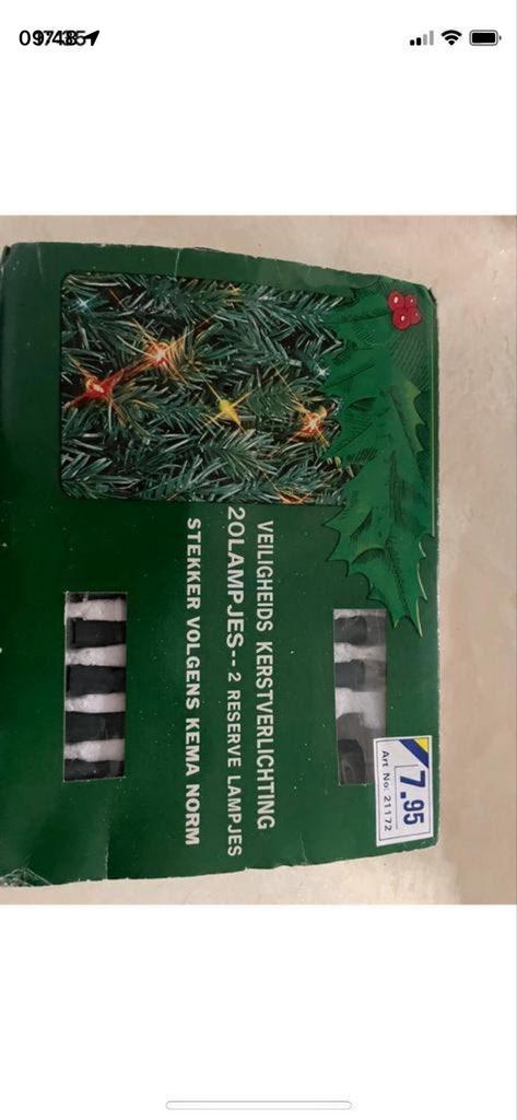 Kerstverlichting 20 lampjes nieuw, Ophalen, Nieuw