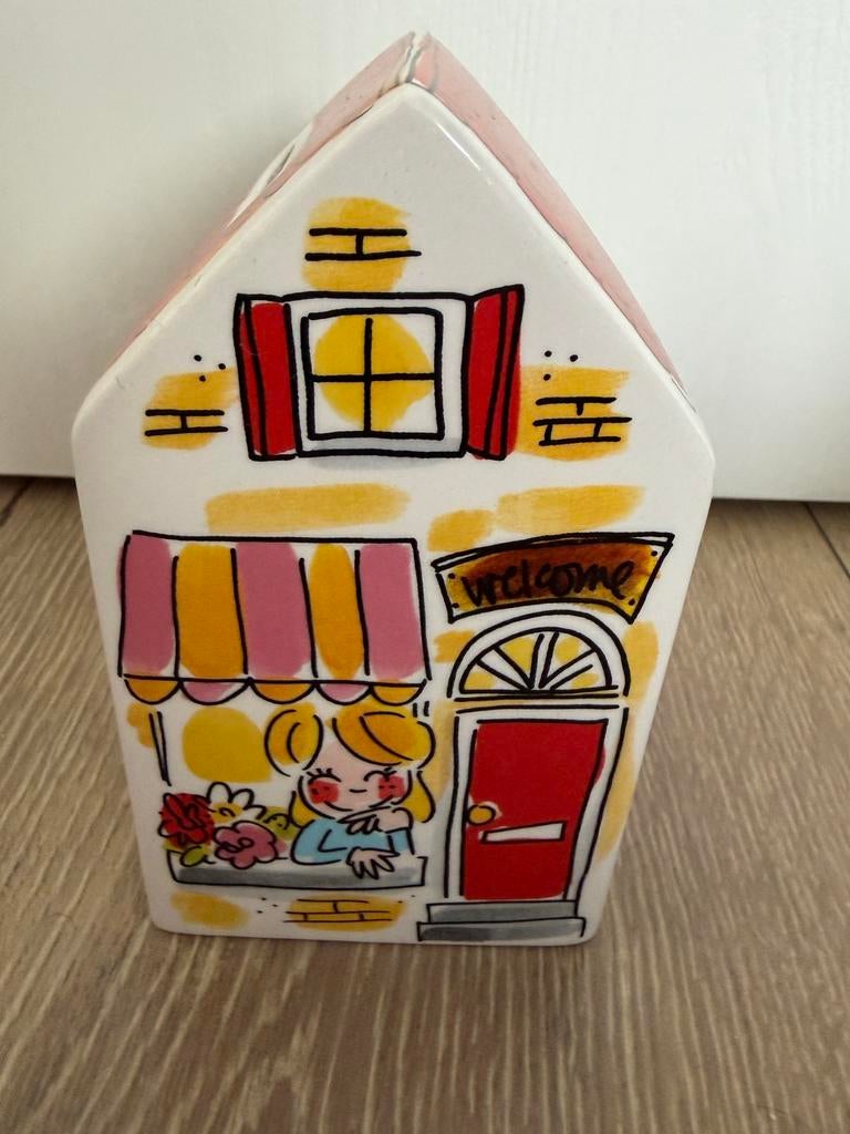 Blond Amsterdam spaarpot/ huisje Even bijkletsen nieuw, Huis en Inrichting, Ophalen of Verzenden, Nieuw, Aardewerk, Blond Amsterdam