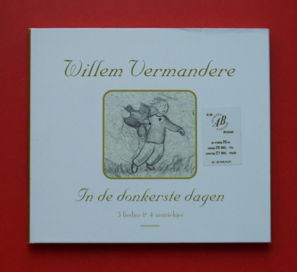 zeldzame cd Willem Vermandere In de donkerste dagen 1997, Cd's en Dvd's, Ophalen of Verzenden, Gebruikt, Kerst