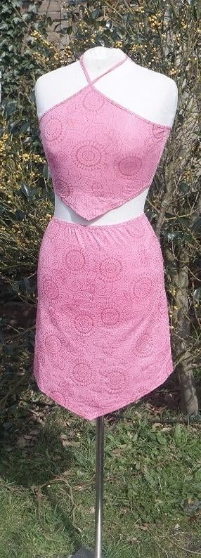 Gave roze jaren '70 outfit mt 158 merk Exit, ., Ophalen of Verzenden, Zo goed als nieuw, .