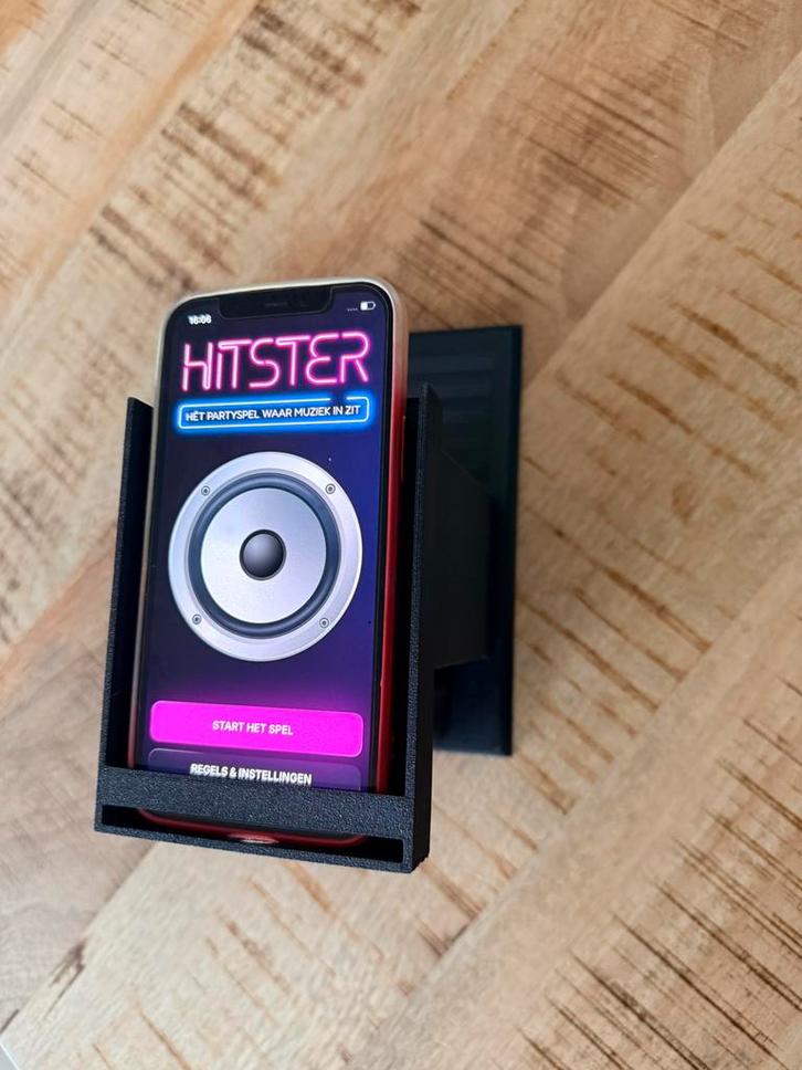 Hitster telefoon en kaarten houder, Hobby en Vrije tijd, Gezelschapsspellen | Kaartspellen, Nieuw, Ophalen of Verzenden