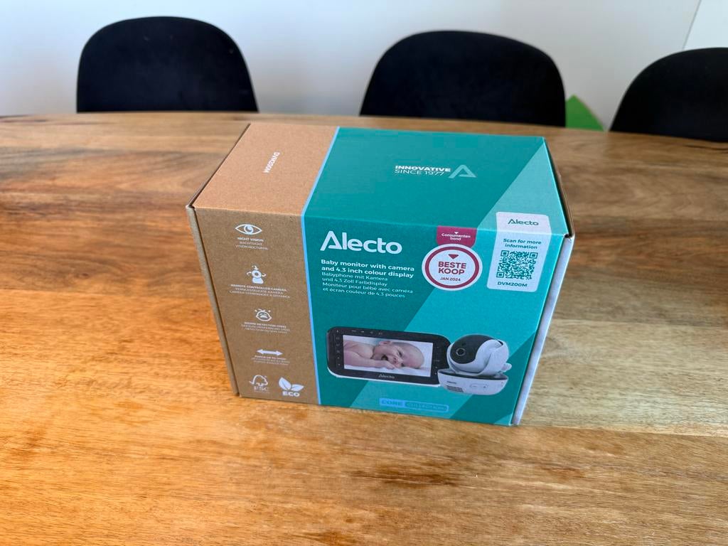 Alecto DVM200M Babyfoon met Camera - Nieuw, Kinderen en Baby's, Babyfoons, Ophalen of Verzenden, Nieuw, 250 meter of meer, Camera