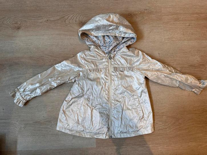 Mayoral omkeerbaar jasje met bloemenprint en effen zijde, Kinderen en Baby's, Kinderkleding | Maat 104, Zo goed als nieuw, Meisje