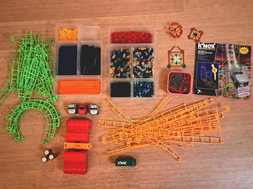 Mini K'nex Knex Kneks Lava coaster en Typhoon achtbaan motor, Kinderen en Baby's, Ophalen of Verzenden, K'nex
