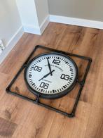 Industriële klok 63 cm, Huis en Inrichting, Ophalen, Gebruikt, Analoog, Wandklok