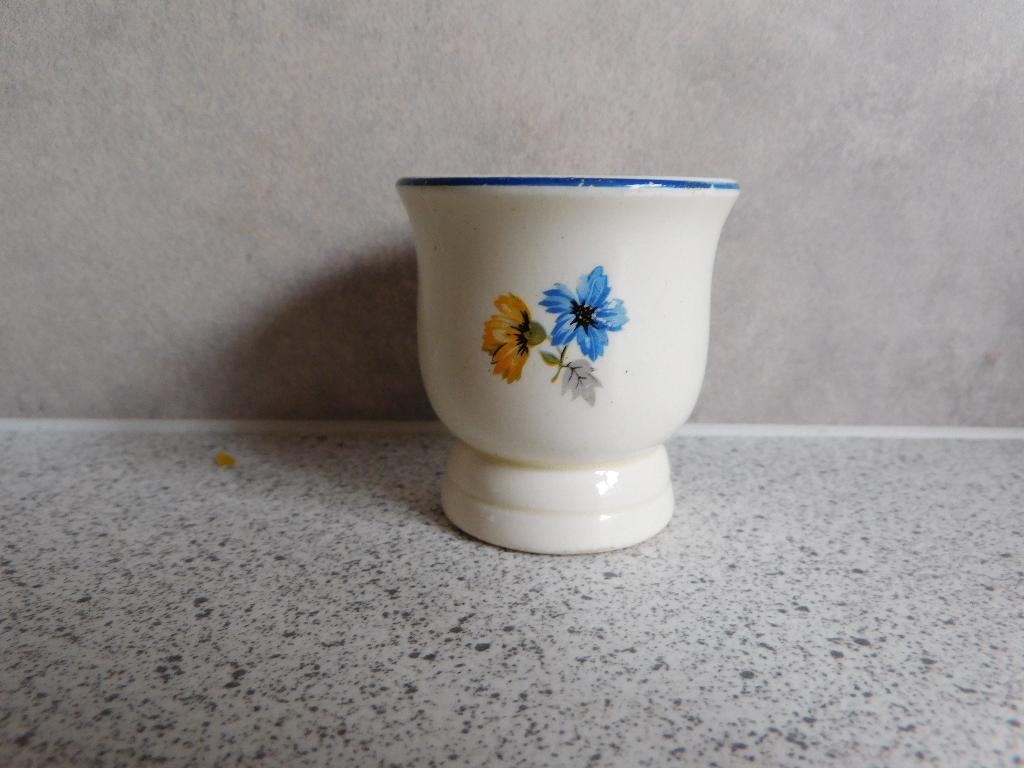 Eierdop Crème Korenbloemen Sociètè Cèramique Maestricht, Ophalen of Verzenden