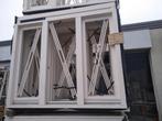 Raamkozijn met 2 x  draaikiep midden vast glas, Gevelraam of Ruit, 120 tot 160 cm, Nieuw, Ophalen of Verzenden