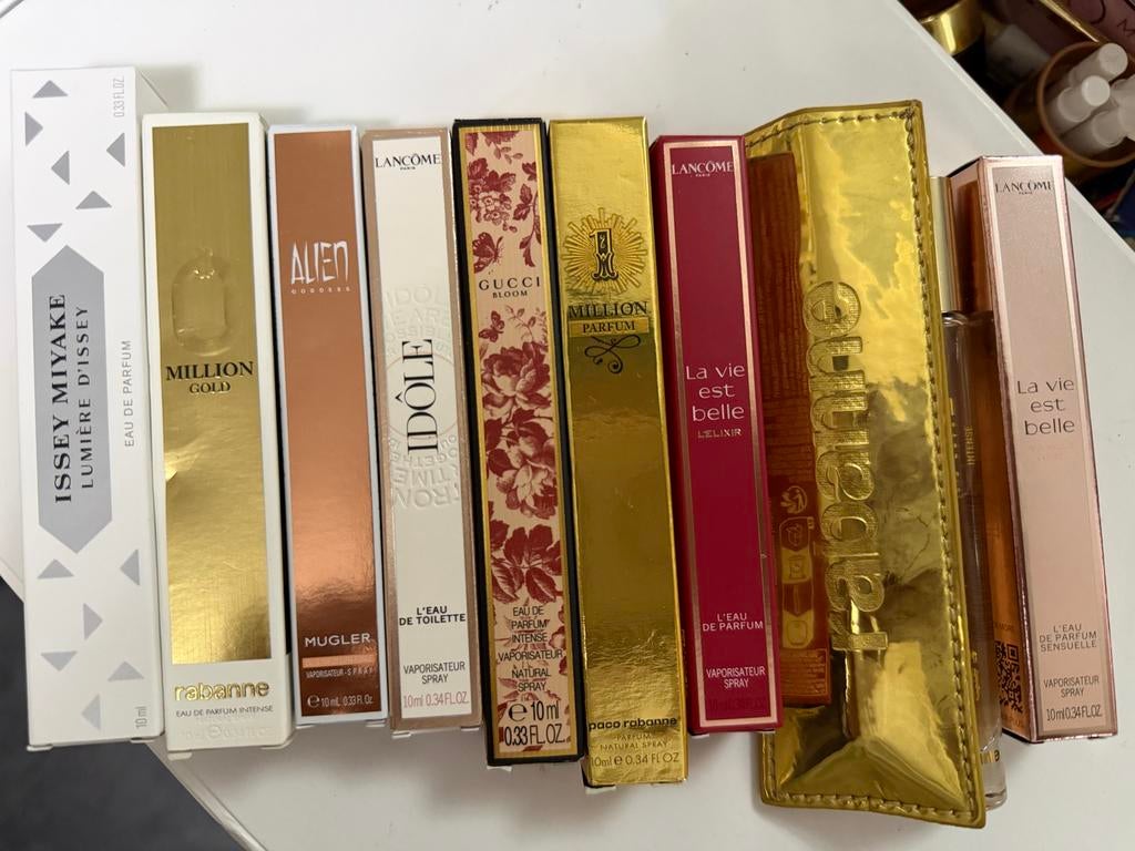 10ml originele travelgeurtjes! 17,- per stuk!, Ophalen of Verzenden, Nieuw