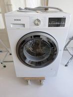 Siemens iQ500 Wasmachine + Droger (WD15G442NL), 6 tot 8 kg, Ophalen, Zo goed als nieuw, 85 tot 90 cm