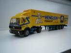 Herpa Mercedes SK dichte trailer Henglein., Ophalen of Verzenden, Gebruikt, Bus of Vrachtwagen, Herpa