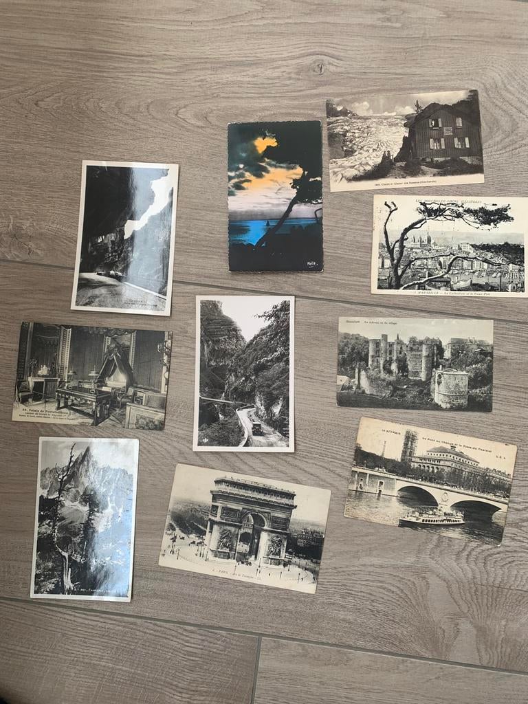 Oude ansichtkaarten Frankrijk 10 stuks partij, Ophalen of Verzenden, Voor 1920, Frankrijk
