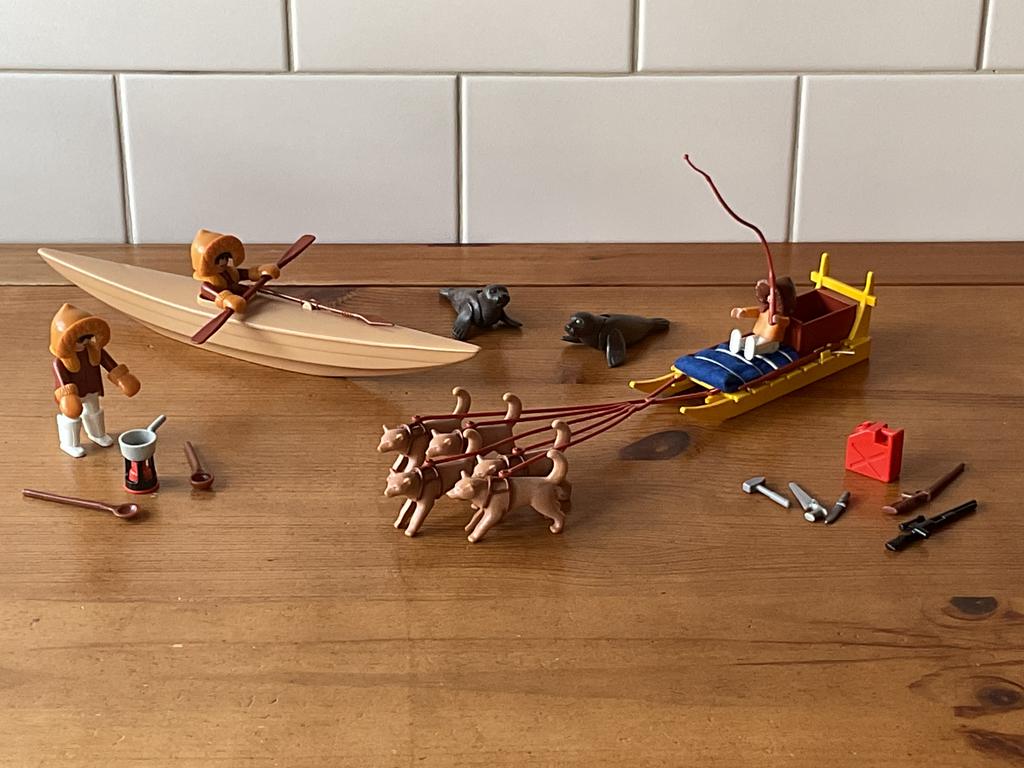 PLAYMOBIL ESKIMO’S MET HONDENSLEE  🐕 🐕  SUPER MOOI !!, Ophalen of Verzenden, Gebruikt