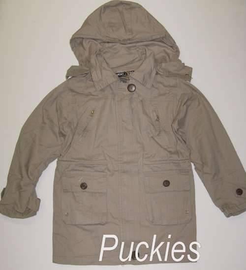 Maat 128 Lichtbruine meisjes jas NIEUW (7513) a, Kinderen en Baby's, Kinderkleding | Maat 128, Meisje, Nieuw, Ophalen of Verzenden