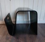 Lektuurbak/tijdschriftenrek/bijzettafeltje, zwart, Minder dan 55 cm, Gebruikt, Overige vormen, Hout