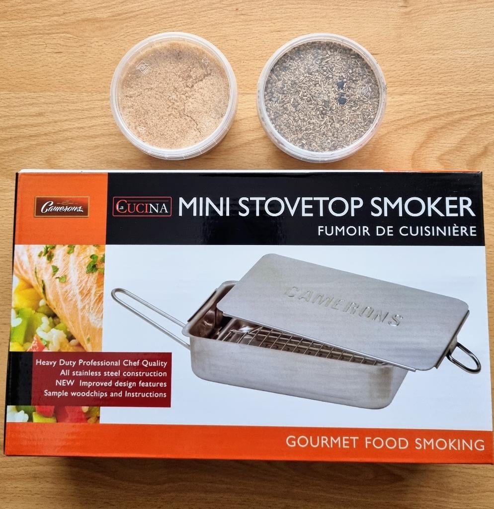 Nieuwe Camerons Rookoven Klein RVS Stovetop, Huis en Inrichting, Keuken | Keukenbenodigdheden, Nieuw, Ophalen