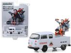 1972 VW bus T2 met dubbele cabine pick-Up v Greenlight 1/64, Ophalen of Verzenden, Nieuw, Auto