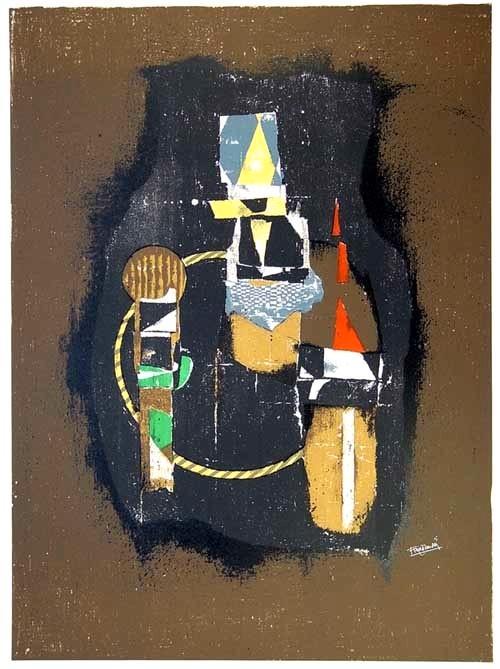 Johnny Friedländer - Fugue - Litho Drukgesign., Antiek en Kunst, Kunst | Litho's en Zeefdrukken, Verzenden