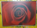 Grote Prent Rode Roos - 140x100cm, Ophalen, Gebruikt, 125 cm of meer, Print