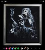 Noir gangster schilderij – origineel handgemaakt kunstwerk (, Ophalen of Verzenden