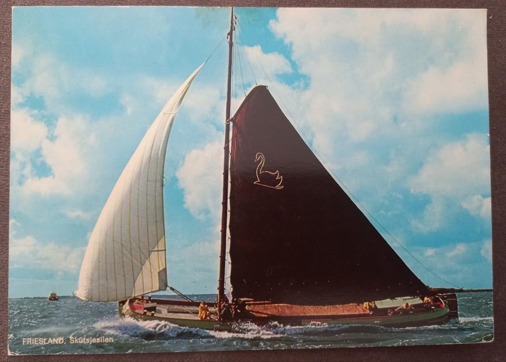 Zeilschepen, Ophalen of Verzenden, Kaart, Foto of Prent