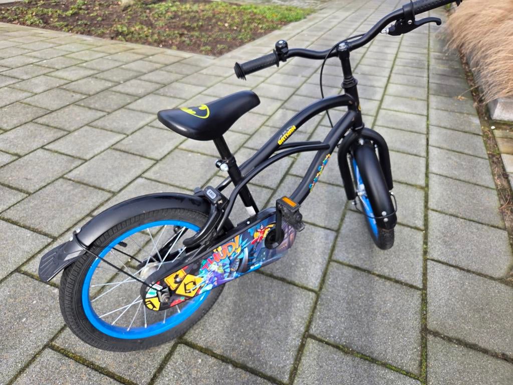 Stoere Batman 16 inch kinderfiets, Ophalen, Gebruikt, Staal, 16 tot 20 inch